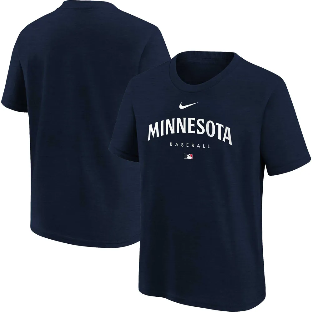 Minnesota Twins Nike Authentic Collection Tri-Blend Performance T-Shirt -  Navy