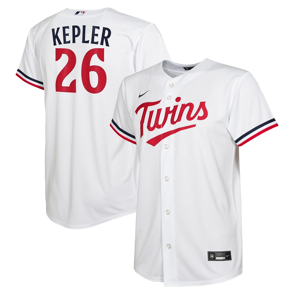 Maillot de joueur réplique alternative Nike Max Kepler pour jeunes des Twins du Minnesota, blanc