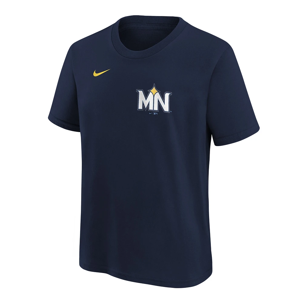 Youth Nike Navy Minnesota Twins City Connect T-Shirt