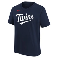 Youth Nike Pablo Lopez Navy Minnesota Twins Name & Number T-Shirt