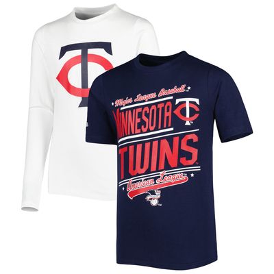 Men's Stitches White Minnesota Twins Cooperstown Collection Wordmark V-Neck  Jersey