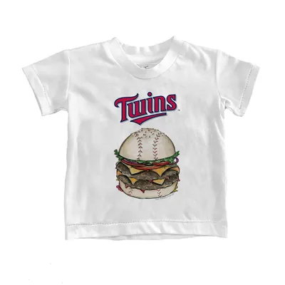 Youth Tiny Turnip White Minnesota Twins Stacked T-Shirt Size: Medium