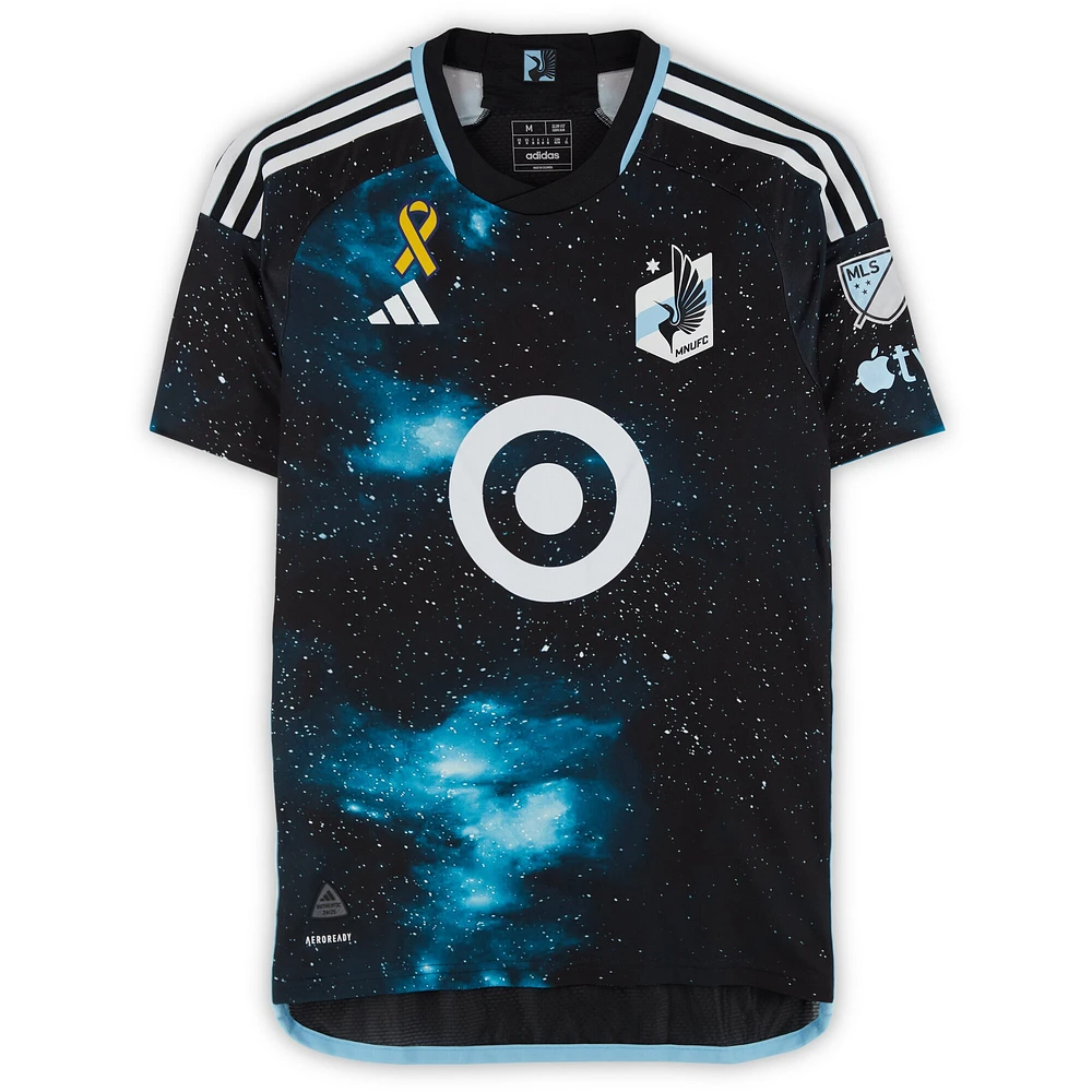 Bongokuhle Hlongwane Minnesota United FC Autographed Match-Used #21 Black adidas Jersey from the 2024 MLS Season - Size M