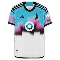 DJ Taylor Minnesota United FC Autographed Match-Used #27 White adidas Jersey from the 2024 MLS Season - Size M