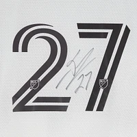 DJ Taylor Minnesota United FC Autographed Match-Used #27 White adidas Jersey from the 2024 MLS Season - Size M