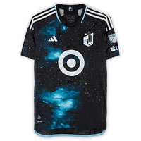 Jefferson Díaz Minnesota United FC Autographed Match-Used #28 Black adidas Jersey from the 2024 MLS Season - Size L