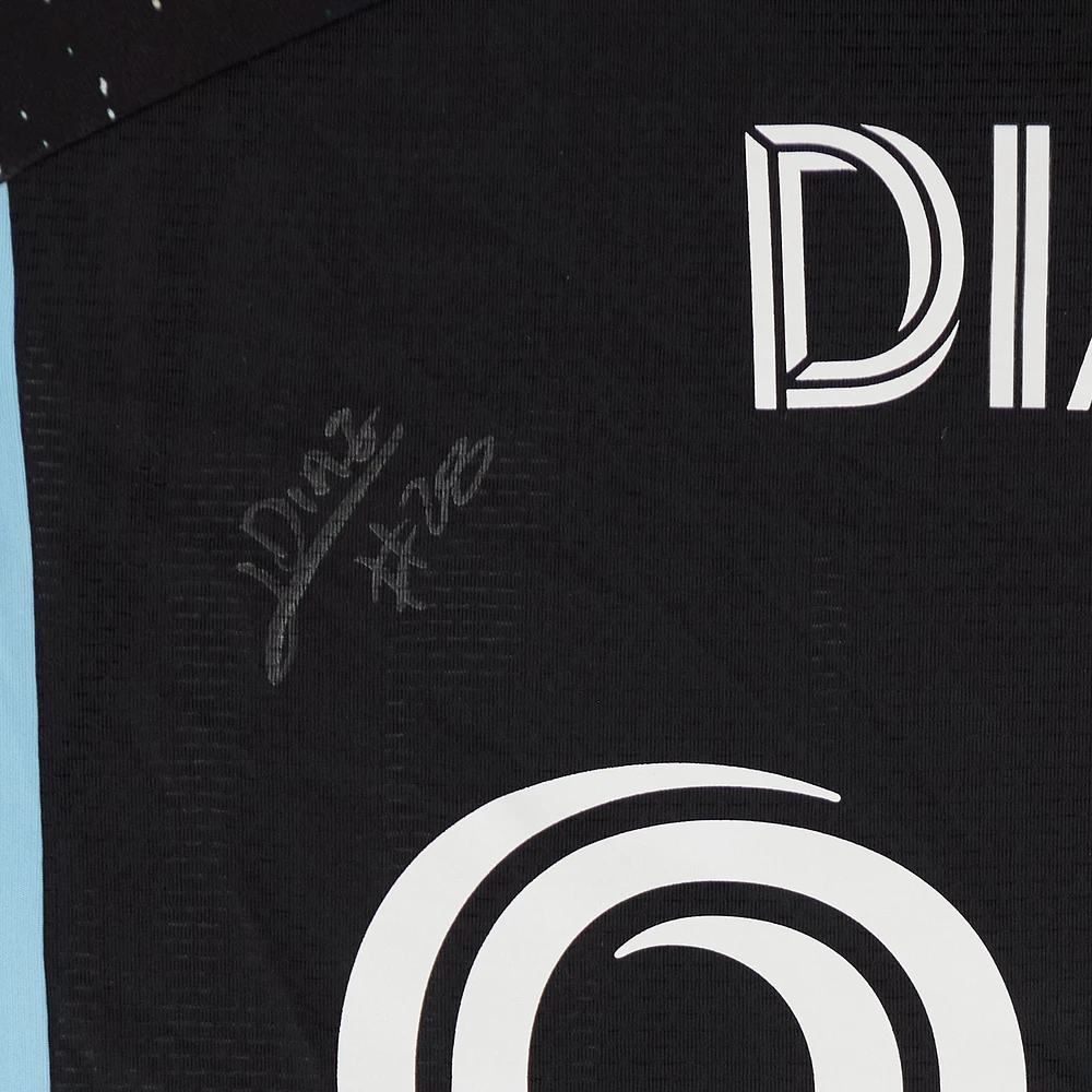 Jefferson Díaz Minnesota United FC Autographed Match-Used #28 Black adidas Jersey from the 2024 MLS Season - Size L