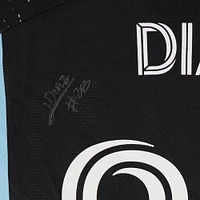 Jefferson Díaz Minnesota United FC Autographed Match-Used #28 Black adidas Jersey from the 2024 MLS Season - Size L