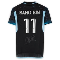 Jeong Sang-bin Minnesota United FC Autographed Match-Used #11 Black adidas Jersey from the 2024 MLS Season - Size S