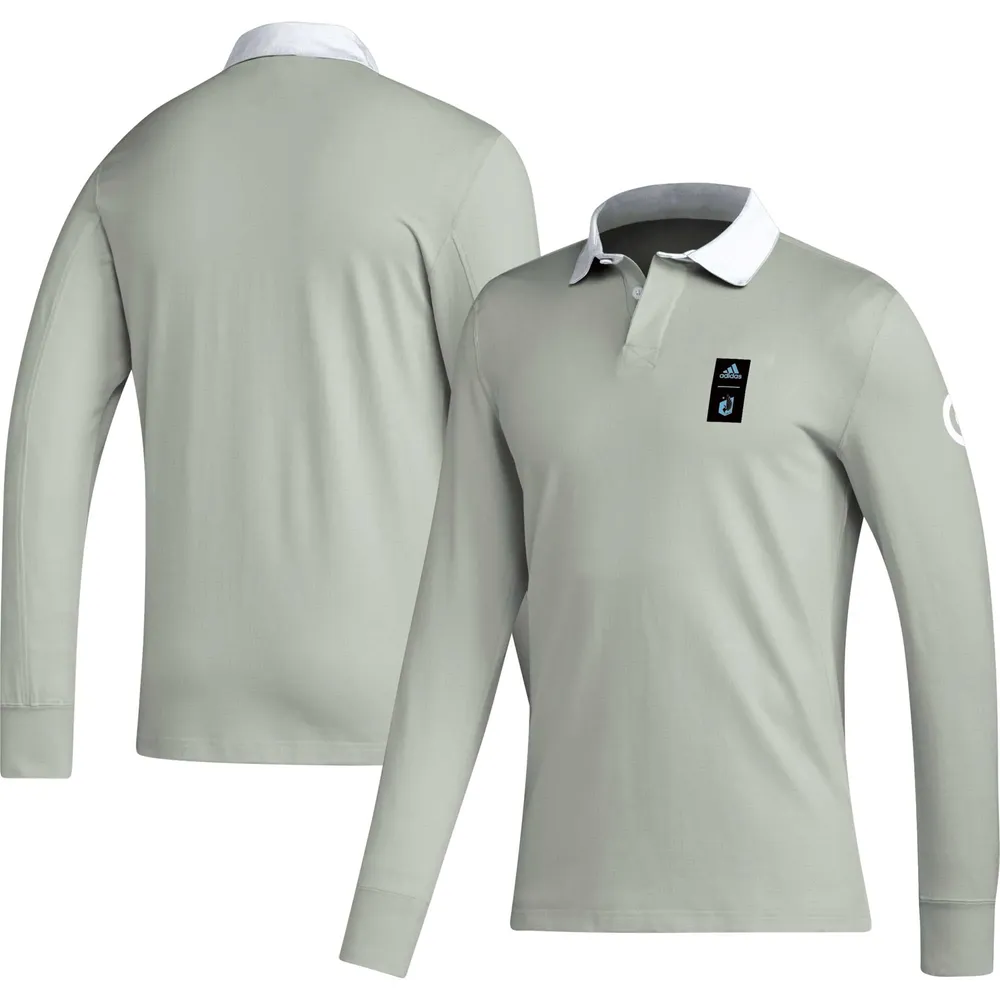 Polo à manches longues de voyage adidas 2023 Player gris Minnesota United FC pour hommes