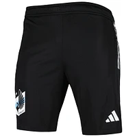 Short d'entraînement adidas Minnesota United FC 2023 On-Field AEROREADY noir pour homme