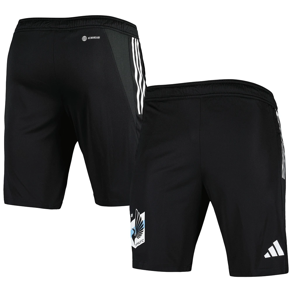 Short d'entraînement adidas Minnesota United FC 2023 On-Field AEROREADY noir pour homme