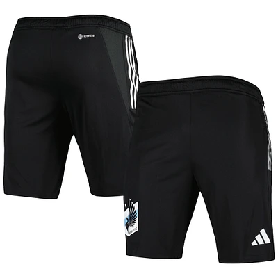 Short d'entraînement adidas Minnesota United FC 2023 On-Field AEROREADY noir pour homme