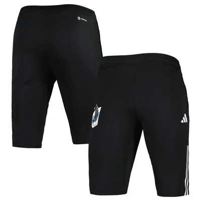 Men's adidas Black Minnesota United FC 2023 On-Field Training AEROREADY Half Pants