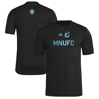 Men's adidas  Black Minnesota United FC 2025 Jersey Hook AEROREADY T-Shirt