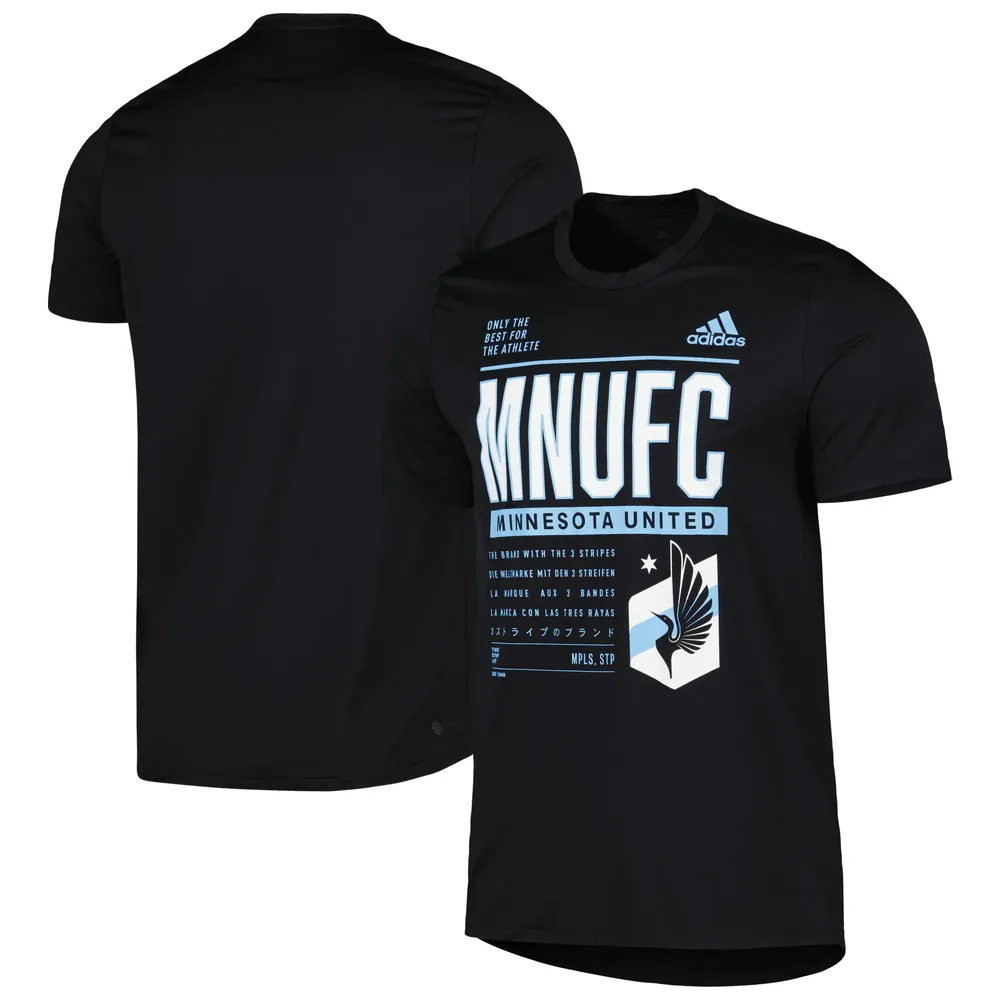 T-shirt adidas Minnesota United FC Club DNA Performance pour hommes, noir