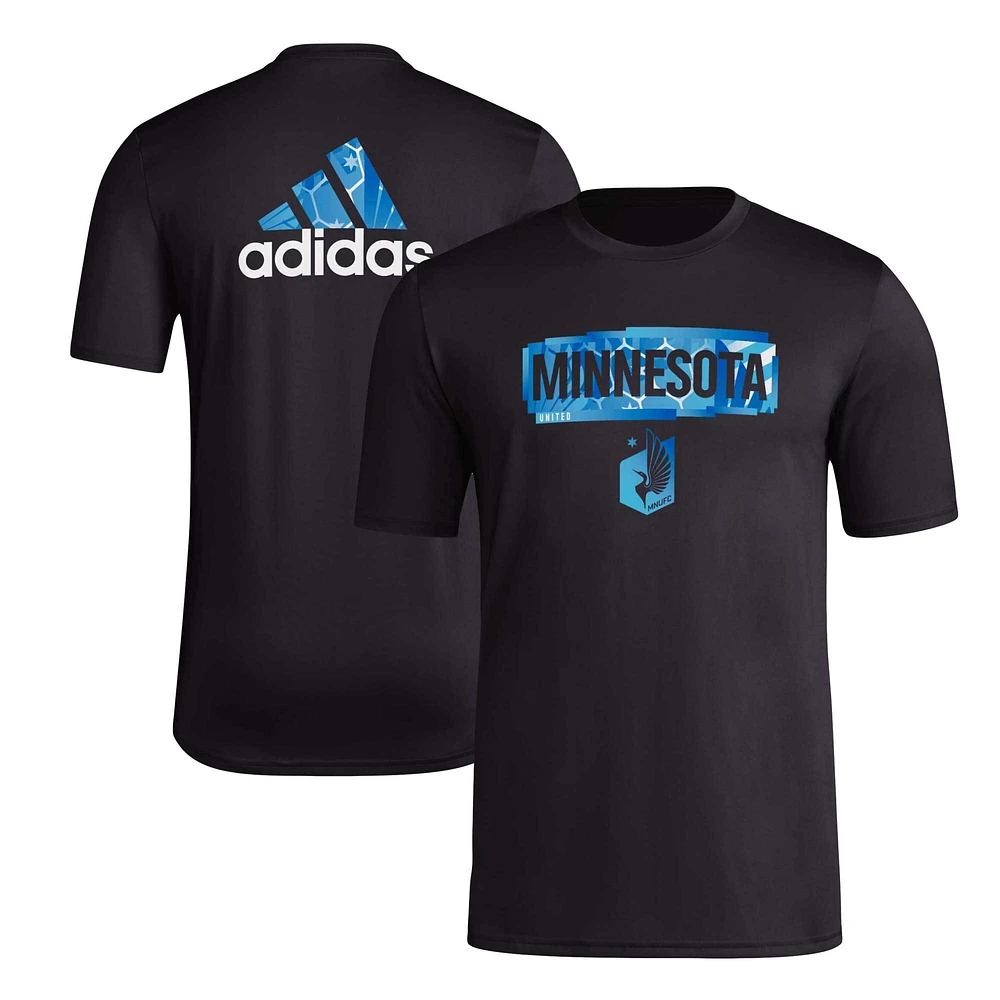 T-shirt adidas Minnesota United FC Local Pop AEROREADY noir pour hommes