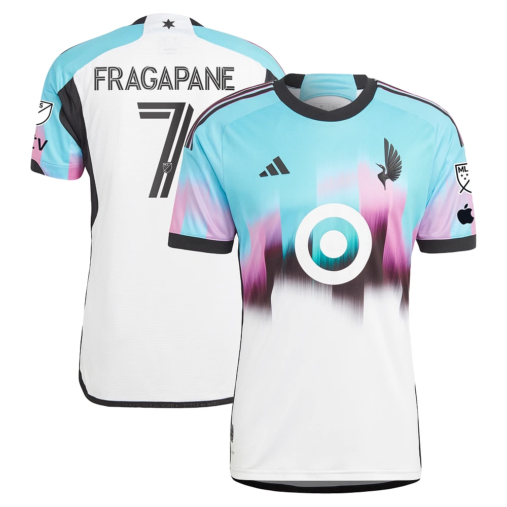 Men's adidas Franco Fragapane White Minnesota United FC 2023 The Northern Lights Kit Authentic Jersey