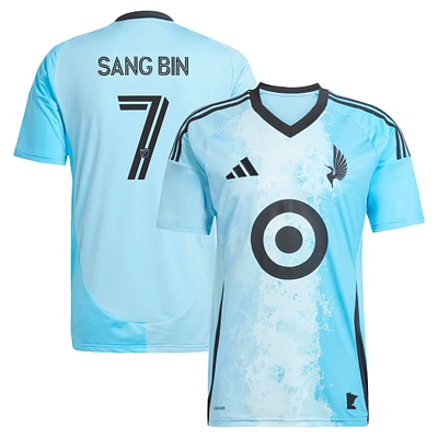 Men's adidas Jeong Sang-bin Blue Minnesota United FC 2025 CONVERGENCE Replica Player Jersey