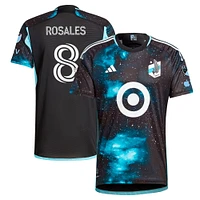 Maillot de joueur authentique Joseph Rosales noir Minnesota United FC 2024 Starry Night pour homme adidas