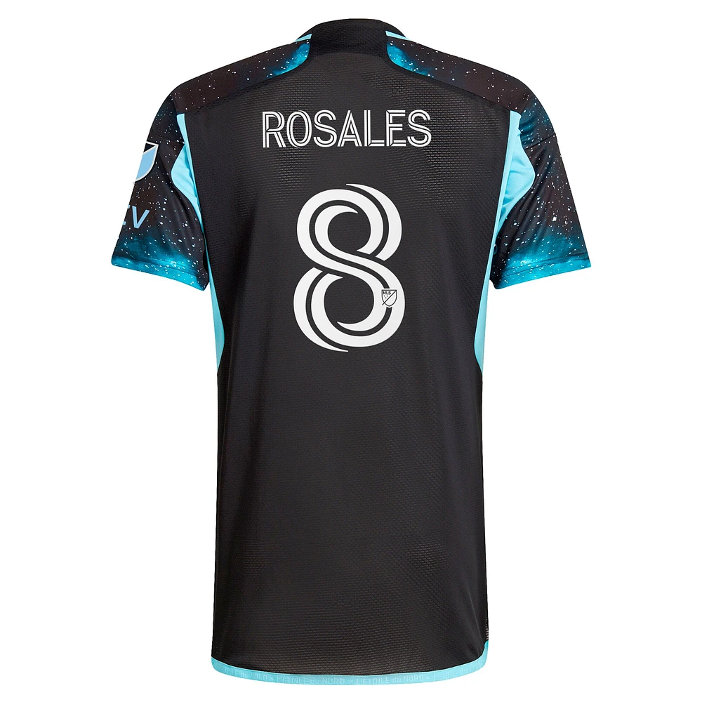 Maillot de joueur authentique Joseph Rosales noir Minnesota United FC 2024 Starry Night pour homme adidas