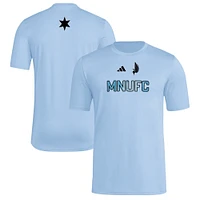 Men's adidas  Light Blue Minnesota United FC 2025 Jersey Hook AEROREADY T-Shirt