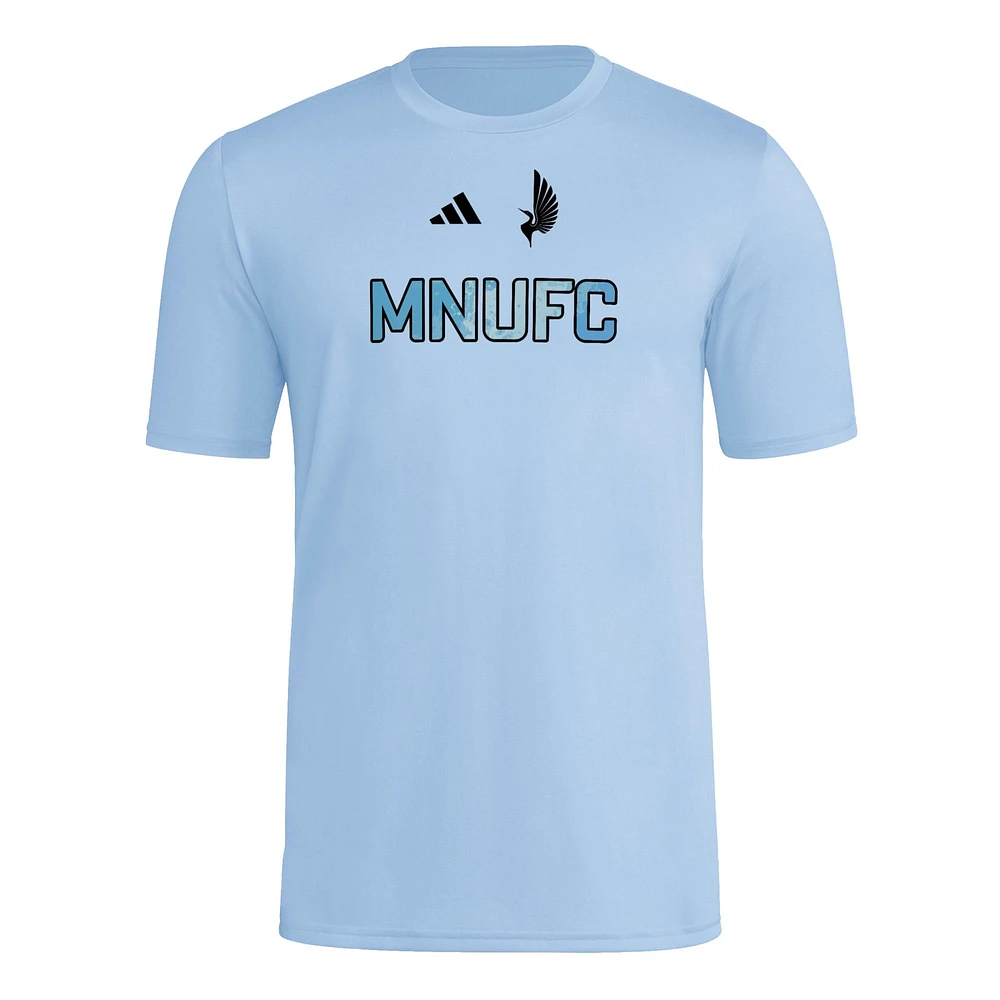 Men's adidas  Light Blue Minnesota United FC 2025 Jersey Hook AEROREADY T-Shirt