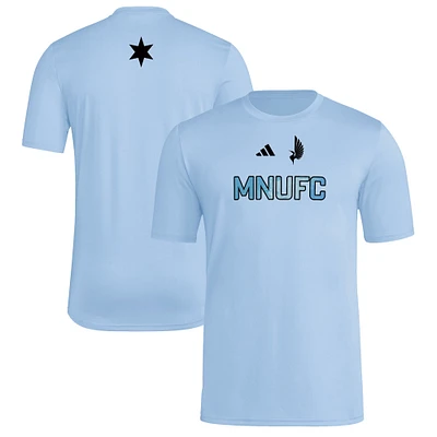 Men's adidas  Light Blue Minnesota United FC 2025 Jersey Hook AEROREADY T-Shirt