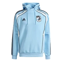 Men's adidas Light Blue Minnesota United FC 2025 Travel Pullover Hoodie