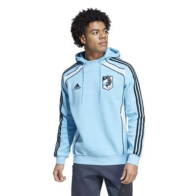 Men's adidas Light Blue Minnesota United FC 2025 Travel Pullover Hoodie