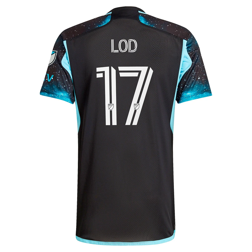 Maillot de joueur authentique Robin Lod Minnesota United FC 2024 Starry Night adidas pour homme, noir