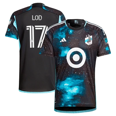 Maillot de joueur authentique Robin Lod Minnesota United FC 2024 Starry Night adidas pour homme, noir