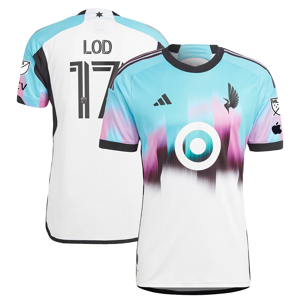 Men's adidas Robin Lod White Minnesota United FC 2023 The Northern Lights Kit Authentic Jersey