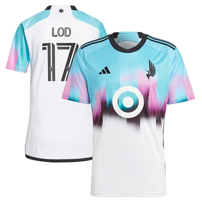 adidas Robin Lod Blanc Minnesota United FC 2023 The Northern Lights Kit Réplique Maillot