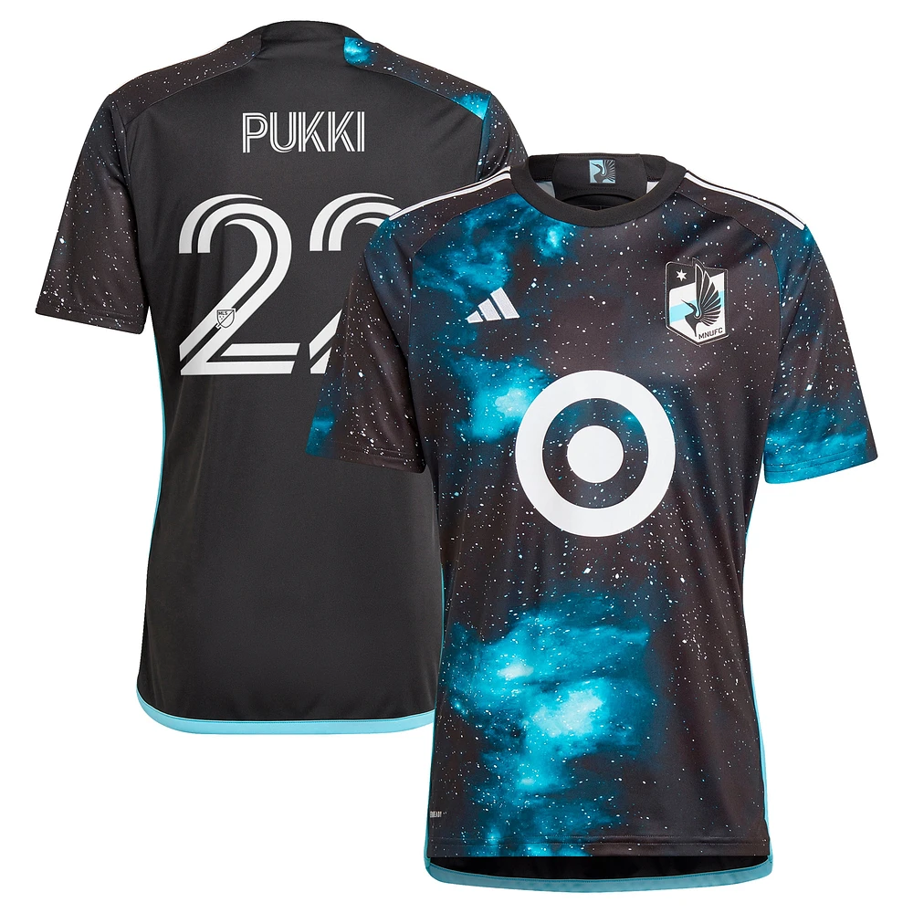 Men's adidas Teemu Pukki Black Minnesota United FC 2024 Starry Night Replica Player Jersey