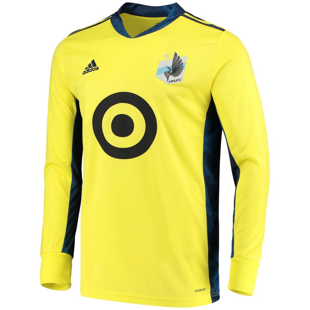 Men's adidas Yellow Minnesota United FC Replica Goalkeeper Long Sleeve Jersey