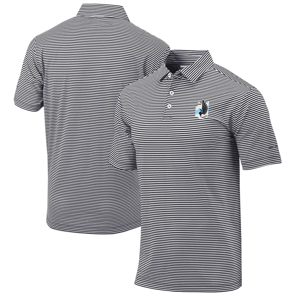 Men's Columbia Gray Chicago Cubs Golf Club Invite Omni-Wick Polo