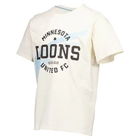 T-shirt décontracté épais crème pour hommes du Minnesota United FC des années 90