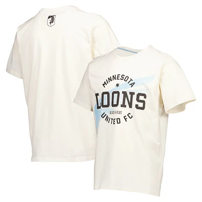 T-shirt décontracté épais crème pour hommes du Minnesota United FC des années 90