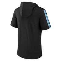 Men's Fanatics Black Minnesota United FC Definitive Victory Short-Sleeved Pullover Hoodie