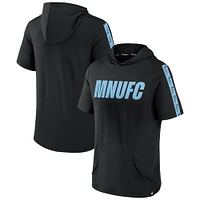 Men's Fanatics Black Minnesota United FC Definitive Victory Short-Sleeved Pullover Hoodie