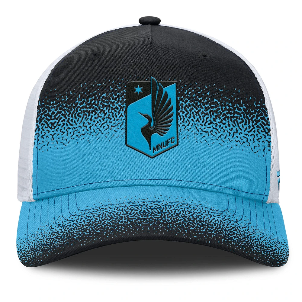 Casquette ajustable Fanatics noire Minnesota United FC Libero Trucker pour homme