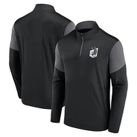 Haut zippé quart de tour avec logo Minnesota United FC noir Fanatics pour homme