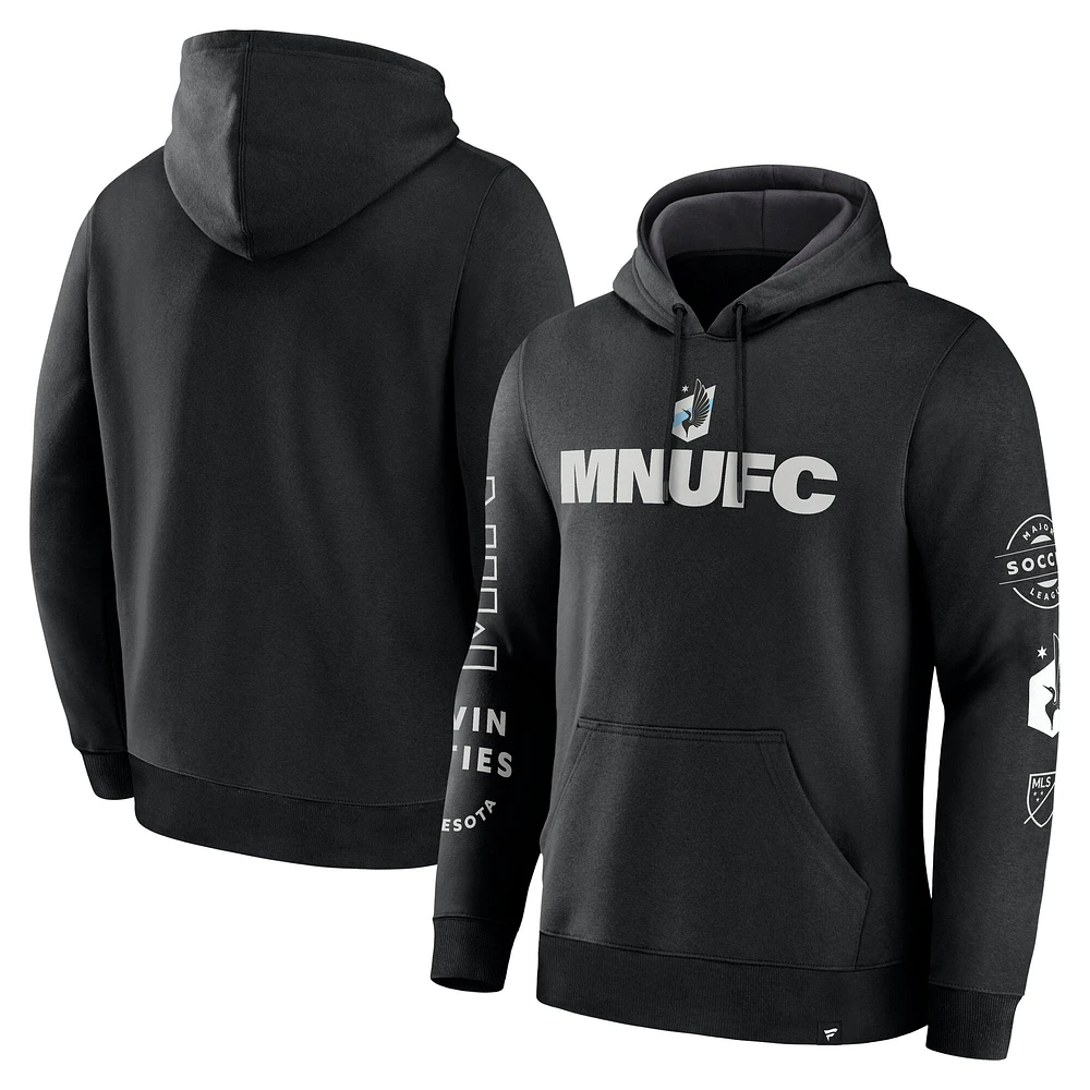 Sweat à capuche noir Minnesota United FC Penalty Kick Legacy pour homme Fanatics