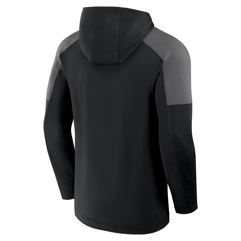 Men's Fanatics Black Minnesota United FC Red Card Transitional Pullover Hoodie