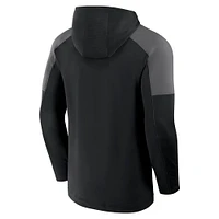 Men's Fanatics Black Minnesota United FC Red Card Transitional Pullover Hoodie