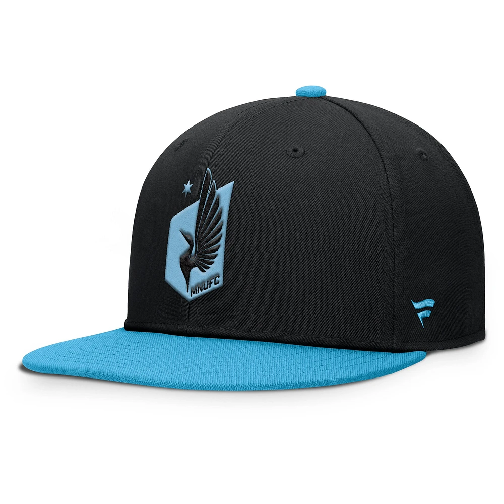 Casquette snapback noire Minnesota United FC Sitter pour homme