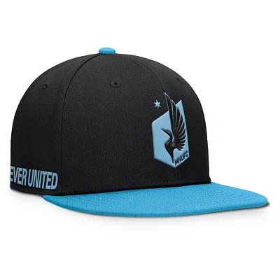Casquette snapback noire Minnesota United FC Sitter pour homme