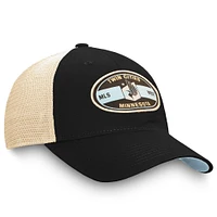 Casquette réglable noire Minnesota United FC True Classic Trucker de marque Fanatics pour hommes