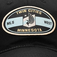 Casquette réglable noire Minnesota United FC True Classic Trucker de marque Fanatics pour hommes